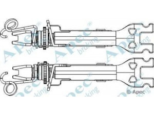 APEC braking ADB3005 stabdžių reguliatorius 
 Stabdžių sistema -> Būgninis stabdys -> Reguliatorius/dalys