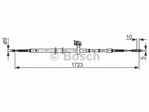 BOSCH 1 987 482 269 trosas, stovėjimo stabdys 
 Stabdžių sistema -> Valdymo svirtys/trosai
8A0 609 702 A, 8A0 609 702 A