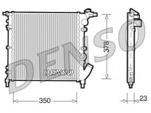 DENSO DRM23003 radiatorius, variklio aušinimas 
 Aušinimo sistema -> Radiatorius/alyvos aušintuvas -> Radiatorius/dalys
7701034767