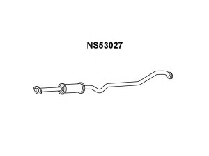 VENEPORTE NS53027 priekinis duslintuvas 
 Išmetimo sistema -> Duslintuvas
20300BU315, 20300BU316
