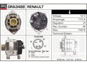 DELCO REMY DRA3488 kintamosios srovės generatorius 
 Elektros įranga -> Kint. sr. generatorius/dalys -> Kintamosios srovės generatorius
7700424573, 7700869377, 7701499606