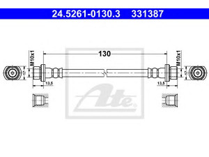 ATE 24.5261-0130.3 stabdžių žarnelė 
 Stabdžių sistema -> Stabdžių žarnelės
90947-W2015
