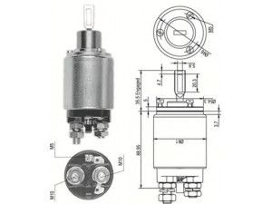 MAGNETI MARELLI 940113050098 solenoidinis jungiklis, starteris