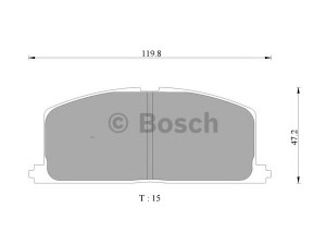 BOSCH 0 986 AB9 002 stabdžių trinkelių rinkinys, diskinis stabdys 
 Techninės priežiūros dalys -> Papildomas remontas
04465 12140, 04465 16031, 04465 20020