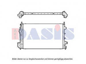 AKS DASIS 190015N radiatorius, variklio aušinimas 
 Aušinimo sistema -> Radiatorius/alyvos aušintuvas -> Radiatorius/dalys
12775540