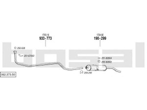 BOSAL 062.373.50 išmetimo sistema 
 Išmetimo sistema -> Išmetimo sistema, visa