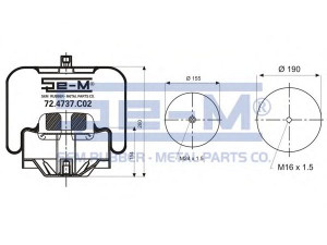SEM LASTIK 72.4737.C02 dėklas, pneumatinė pakaba
946 320 05 21