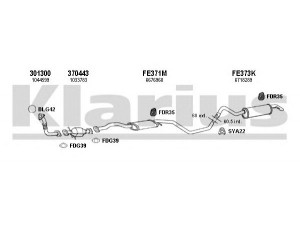 KLARIUS 361690U išmetimo sistema 
 Išmetimo sistema -> Išmetimo sistema, visa