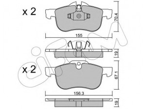 CIFAM 822-307-0 stabdžių trinkelių rinkinys, diskinis stabdys 
 Techninės priežiūros dalys -> Papildomas remontas
GBP90342AF, SFP100511