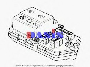 AKS DASIS 860043N relė, oro kondicionierius 
 Elektros įranga -> Relė
46415918, 7696034