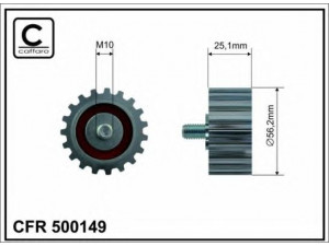 CAFFARO 500149 kreipiantysis skriemulys, paskirstymo diržas 
 Diržinė pavara -> Paskirstymo diržas/komplektas -> Laisvasis/kreipiamasis skriemulys
1005823, 1103598, 6177884, 6492482
