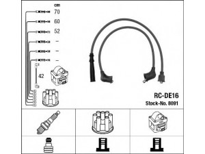 NGK 8091 uždegimo laido komplektas 
 Kibirkšties / kaitinamasis uždegimas -> Uždegimo laidai/jungtys
19901-87280-000, 19901-87281-000
