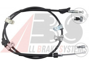 A.B.S. K18872 trosas, stovėjimo stabdys 
 Stabdžių sistema -> Valdymo svirtys/trosai
GVC902380