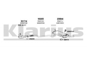 KLARIUS 720851E išmetimo sistema 
 Išmetimo sistema -> Išmetimo sistema, visa