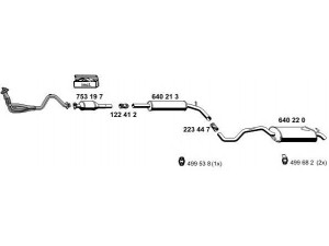 ERNST 060049 išmetimo sistema 
 Išmetimo sistema -> Išmetimo sistema, visa