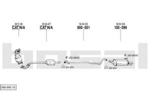 BOSAL 088.990.15 išmetimo sistema 
 Išmetimo sistema -> Išmetimo sistema, visa