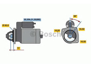 BOSCH 0 001 420 028 starteris