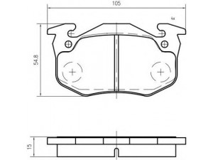 VEMA K406706 stabdžių trinkelių rinkinys, diskinis stabdys 
 Techninės priežiūros dalys -> Papildomas remontas
7701202213, 7701202517, 7701202710