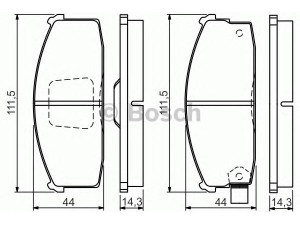BOSCH 0 986 494 534 stabdžių trinkelių rinkinys, diskinis stabdys 
 Techninės priežiūros dalys -> Papildomas remontas
41060 01F85, 41060 01F86, 41060 01F87