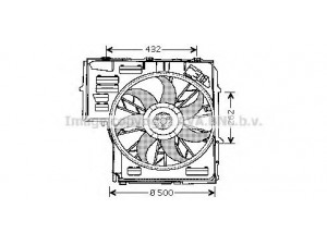 AVA QUALITY COOLING BW7505 ventiliatorius, radiatoriaus 
 Aušinimo sistema -> Oro aušinimas
17427521767, 7521767
