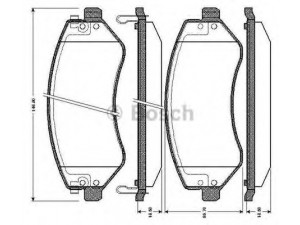 BOSCH 0 986 TB2 826 stabdžių trinkelių rinkinys, diskinis stabdys 
 Techninės priežiūros dalys -> Papildomas remontas
05019 984AA, 05066 427AA, 5019 984AA