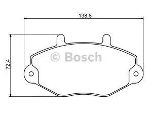 BOSCH 0 986 494 289 stabdžių trinkelių rinkinys, diskinis stabdys 
 Techninės priežiūros dalys -> Papildomas remontas
1134159, 5028764, 92VB 2K021 BD