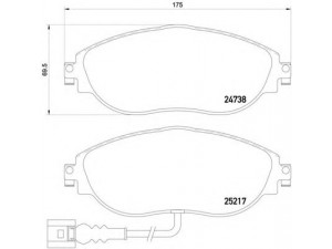 BREMBO P 85 131 stabdžių trinkelių rinkinys, diskinis stabdys 
 Techninės priežiūros dalys -> Papildomas remontas
3C0698151G, 3C0698151H, 8V0698151C