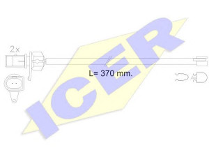 ICER 610608 E C įspėjimo kontaktas, stabdžių trinkelių susidėvėjimas 
 Stabdžių sistema -> Susidėvėjimo indikatorius, stabdžių trinkelės
4G0 615 437 A
