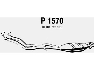 FENNO P1570 priekinis duslintuvas 
 Išmetimo sistema -> Duslintuvas
18101712181
