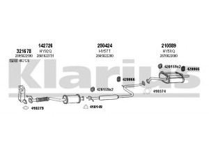 KLARIUS 450063E išmetimo sistema