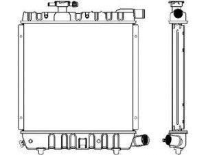 SAKURA  Automotive 1090-0104 radiatorius, variklio aušinimas