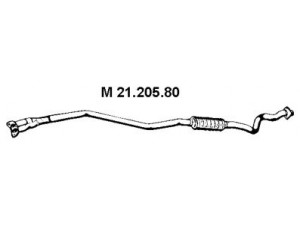 EBERSPÄCHER 21.205.80 vidurinis duslintuvas 
 Išmetimo sistema -> Duslintuvas
18307582074, 18307645970