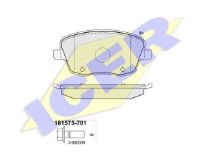 ICER 181575-701 stabdžių trinkelių rinkinys, diskinis stabdys 
 Techninės priežiūros dalys -> Papildomas remontas
6Q0 698 151 A, 6Q0 698 151 A, 6Q0 698 151 A