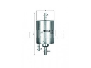 KNECHT KL 571 kuro filtras 
 Techninės priežiūros dalys -> Papildomas remontas
420201511, 4F0 201 511 C, 4F0201511C