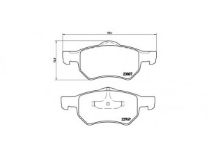 BREMBO P 11 013 stabdžių trinkelių rinkinys, diskinis stabdys 
 Techninės priežiūros dalys -> Papildomas remontas
05015365AA, 05072215AA, 05072216AA