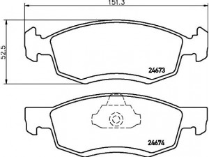 HELLA PAGID 8DB 355 013-951 stabdžių trinkelių rinkinys, diskinis stabdys 
 Techninės priežiūros dalys -> Papildomas remontas
6001549803