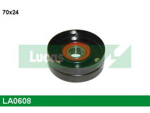 LUCAS ENGINE DRIVE LA0608 kreipiantysis skriemulys, V formos rumbuotas diržas 
 Diržinė pavara -> V formos rumbuotas diržas/komplektas -> Laisvasis/kreipiamasis skriemulys