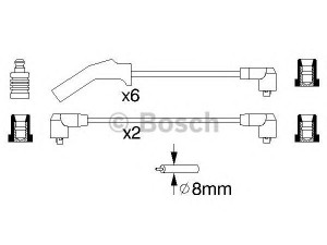 BOSCH 0 986 356 879 uždegimo laido komplektas 
 Kibirkšties / kaitinamasis uždegimas -> Uždegimo laidai/jungtys