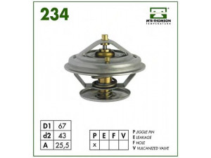 MTE-THOMSON 234.75 termostatas, aušinimo skystis 
 Aušinimo sistema -> Termostatas/tarpiklis -> Thermostat
104.159, 390.455, 394.346, 98492868