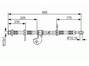 BOSCH 1 987 481 322 stabdžių žarnelė 
 Stabdžių sistema -> Stabdžių žarnelės
46411-SH3-N11