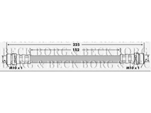 BORG & BECK BBH7353 stabdžių žarnelė 
 Stabdžių sistema -> Stabdžių žarnelės
96534546