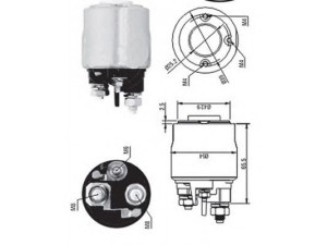 MAGNETI MARELLI 940113050570 solenoidinis jungiklis, starteris