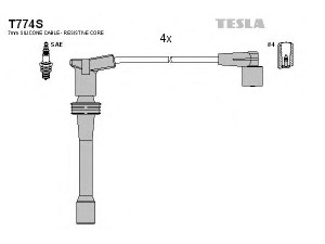 TESLA T774S uždegimo laido komplektas 
 Kibirkšties / kaitinamasis uždegimas -> Uždegimo laidai/jungtys