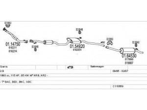 MTS C110659008422 išmetimo sistema