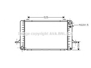 AVA QUALITY COOLING FDA2052 radiatorius, variklio aušinimas