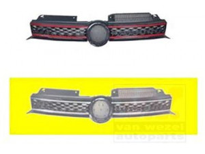 VAN WEZEL 5765514 radiatorius grotelės 
 Kėbulas -> Kėbulo dalys/ sparnas/buferis -> Priekinis aerodinaminio pasipriešinimo sumažinimas/grotelės
5K0 853 651 BG ATL, 5K0853651ATATL