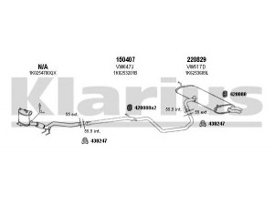 KLARIUS 930948E išmetimo sistema