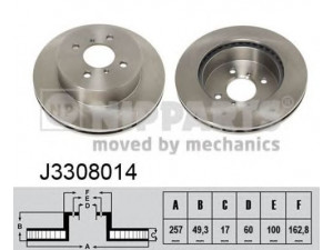 NIPPARTS J3308014 stabdžių diskas 
 Stabdžių sistema -> Diskinis stabdys -> Stabdžių diskas
55311-80G00