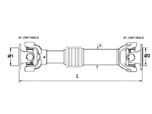 SPIDAN 27920 šarnyrinis velenas, ašies pavara 
 Ašies pavara -> Kardaninis velenas, visas -> Kardaninis velenas
FRC5566