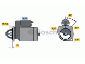 BOSCH 0 001 108 136 starteris 
 Elektros įranga -> Starterio sistema -> Starteris